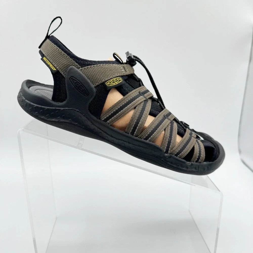 KEEN Drift Creek H2 Men Size 7.5 Olive/Black Water Sandals